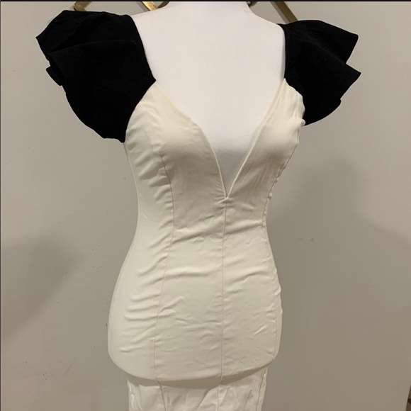 Nasty Gal Black and White Cocktail Dress - Picture 3 of 6